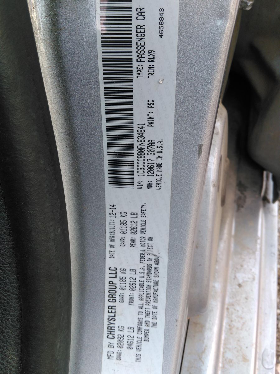2015 Chrysler 200 S FWD