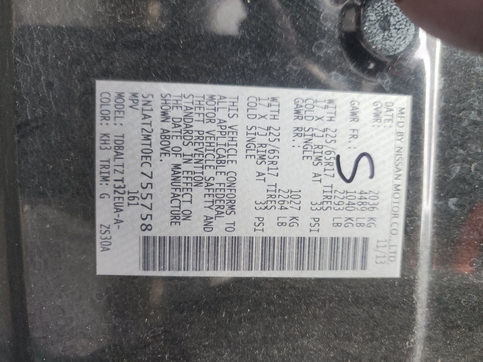 2014 Nissan Rogue SV FWD