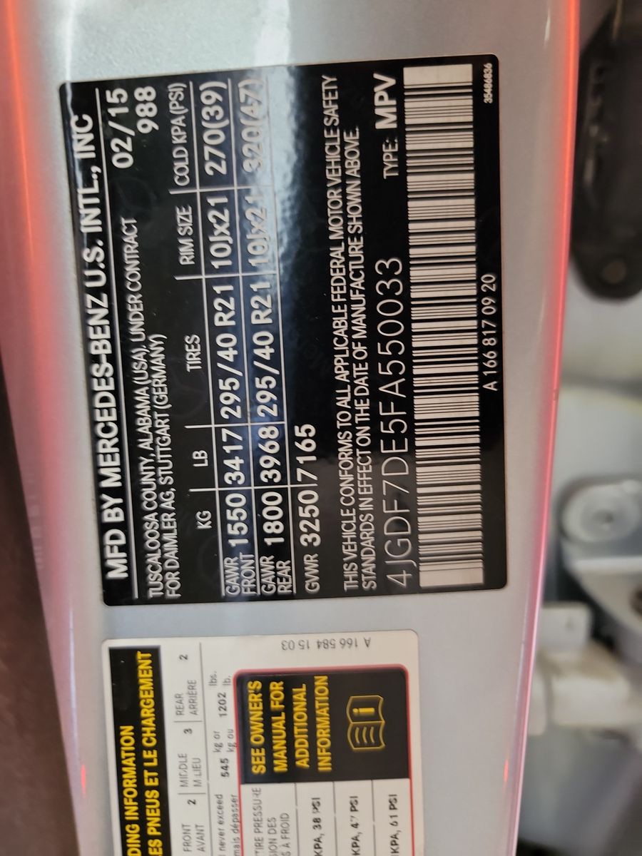 2015 Mercedes-Benz GL-Class GL550 AWD