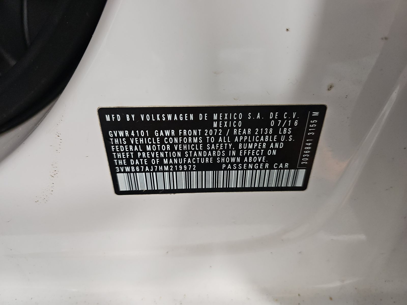 2017 Volkswagen Jetta 1.4T SE FWD