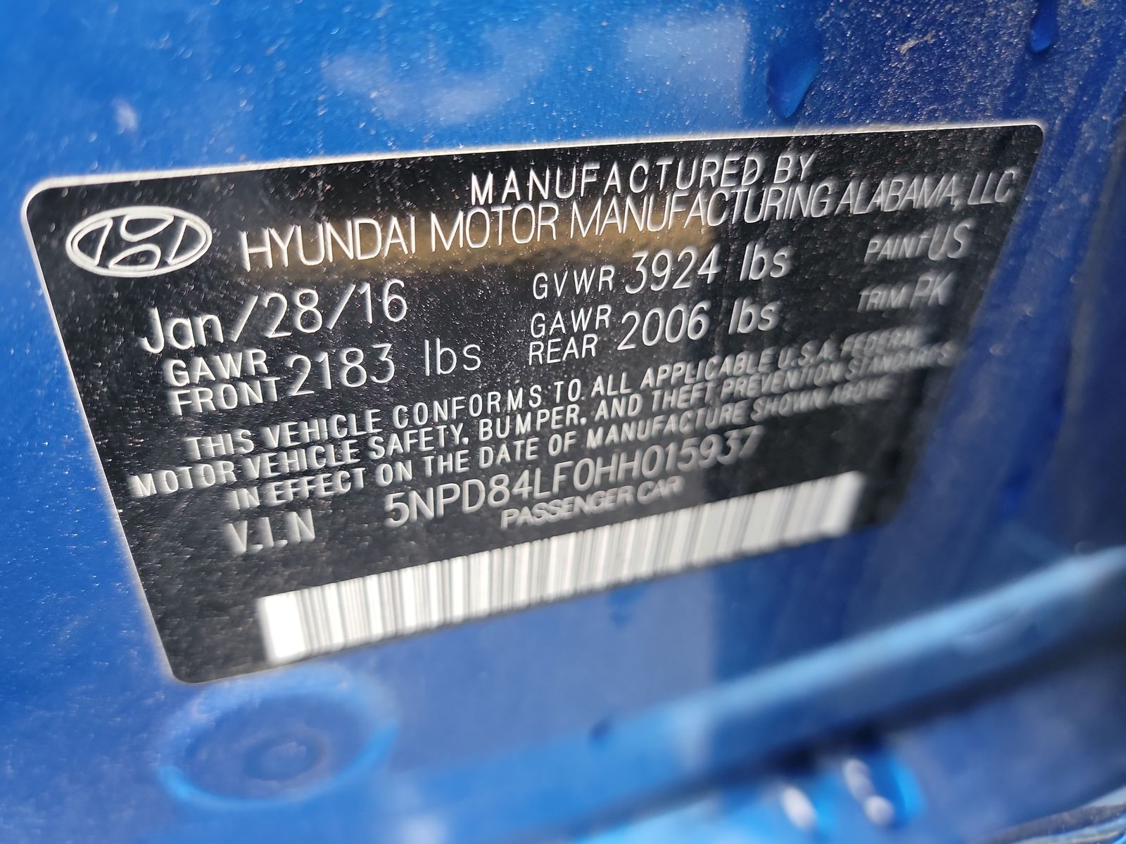 2017 Hyundai Elantra SE FWD