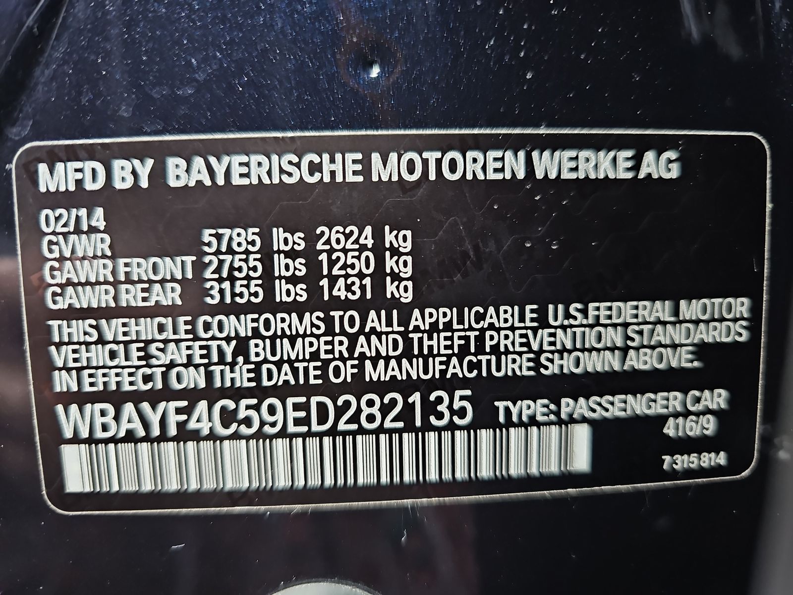 2014 BMW 7 Series 740LI XDR AWD