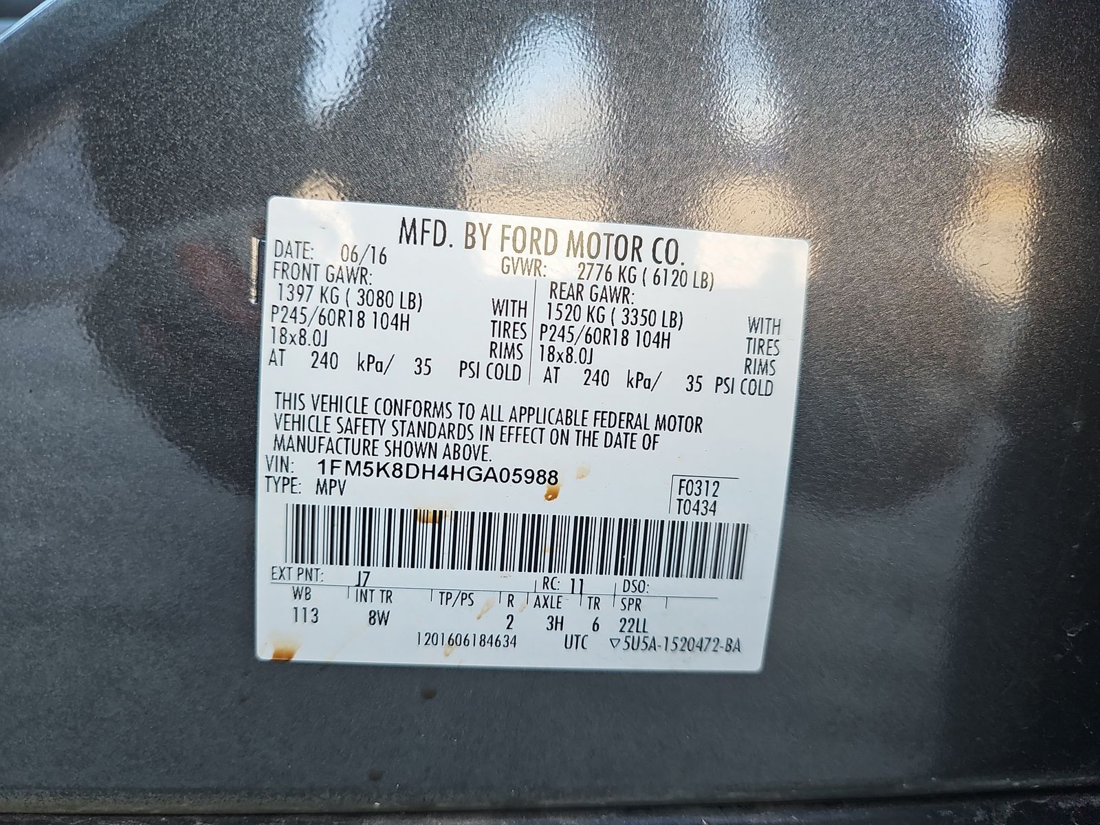 2017 Ford Explorer XLT AWD