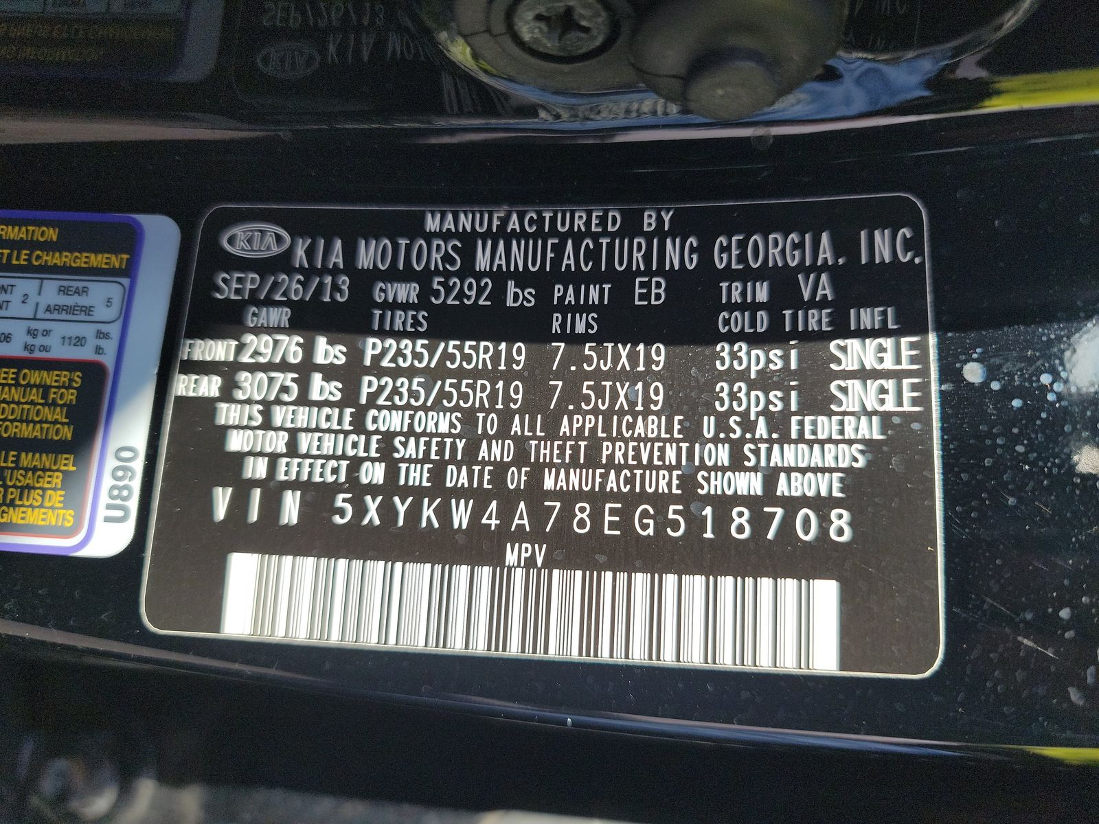 2014 Kia Sorento SX FWD