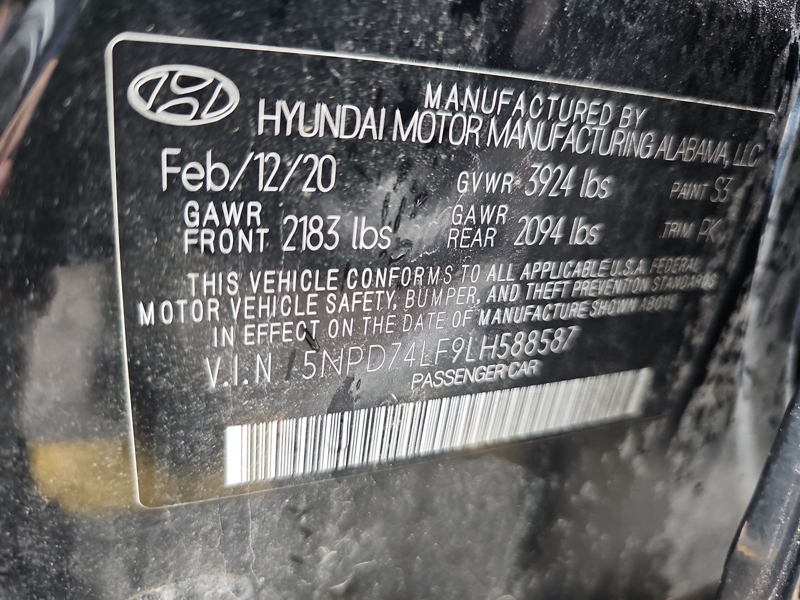 2020 Hyundai Elantra SE FWD