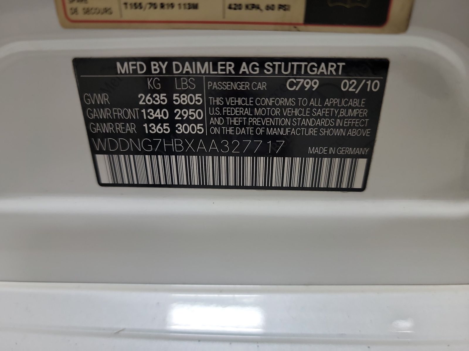 2010 Mercedes-Benz S-Class S63 AMG RWD