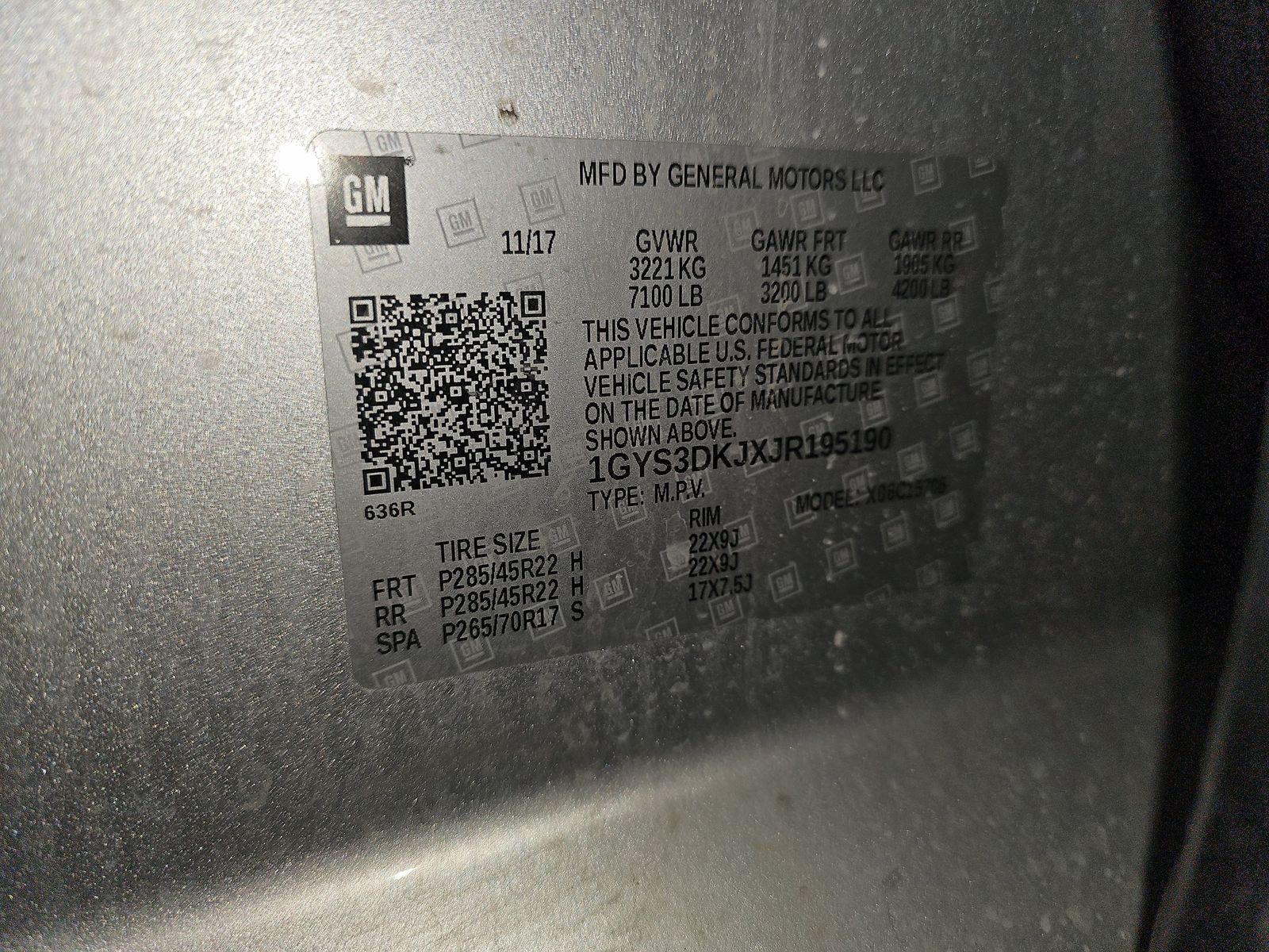 2018 Cadillac Escalade PLATINUM RWD