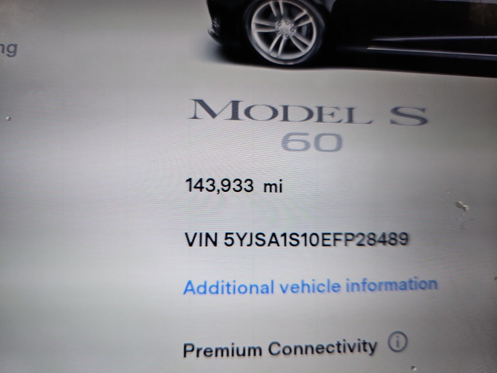 2014 Tesla Model S 60 RWD