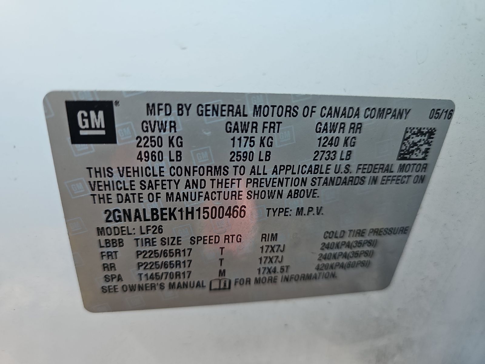 2017 Chevrolet Equinox LS FWD