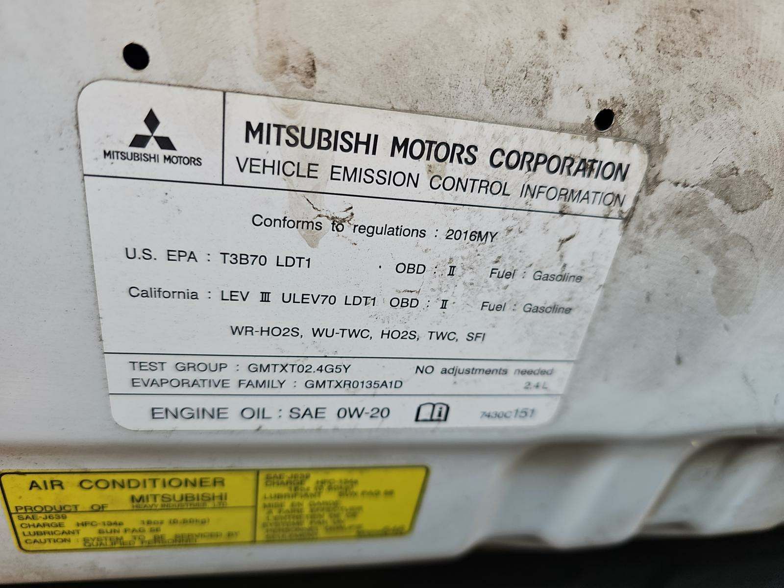 2016 Mitsubishi Outlander SEL FWD
