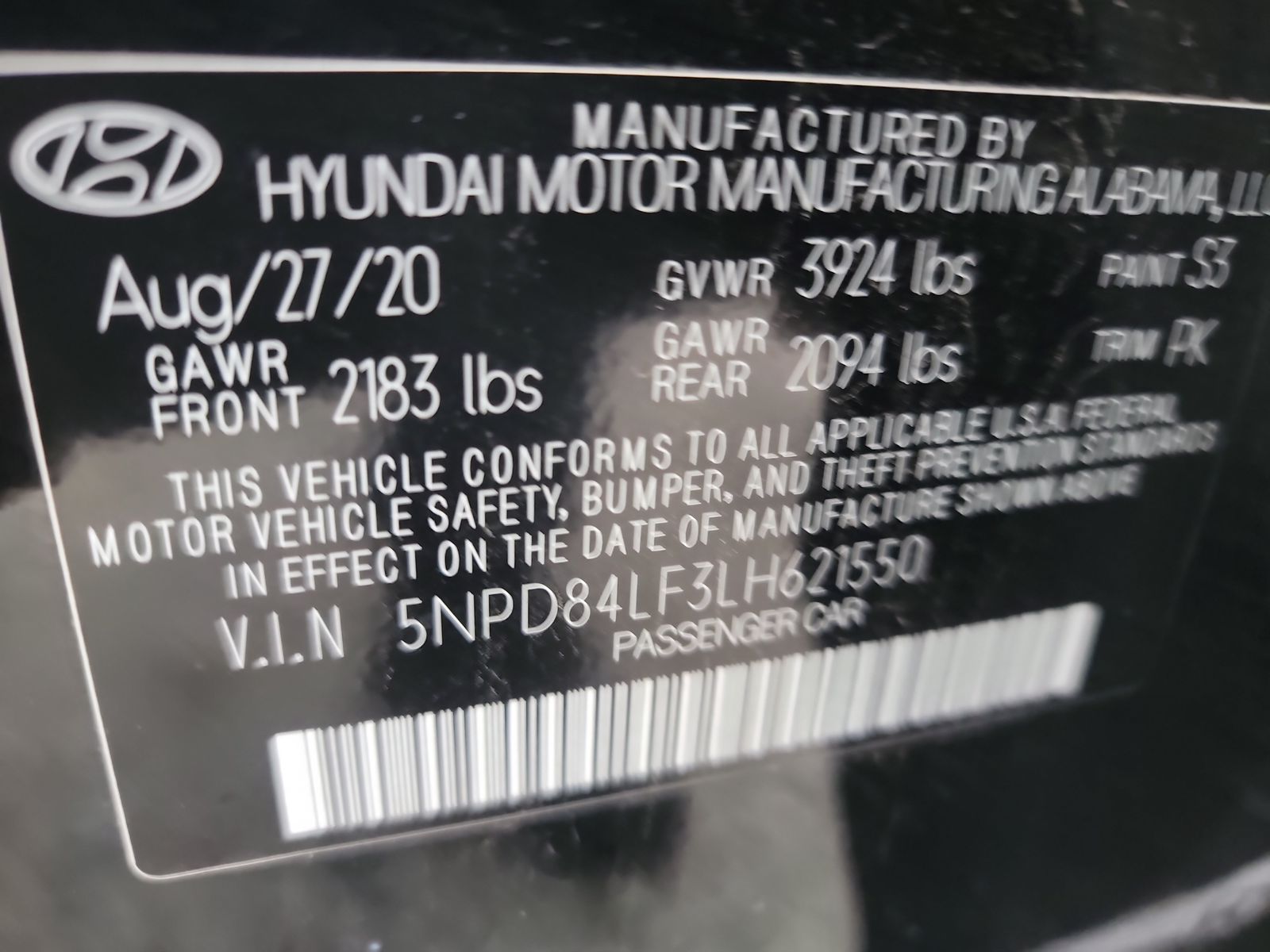 2020 Hyundai Elantra SEL FWD