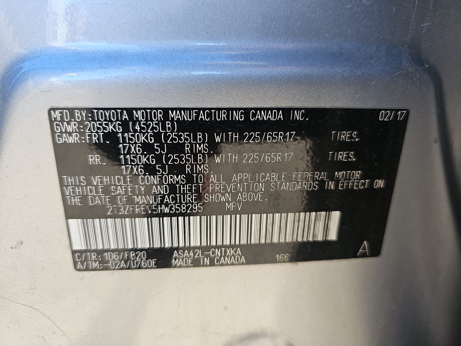 2017 Toyota RAV4 LE FWD