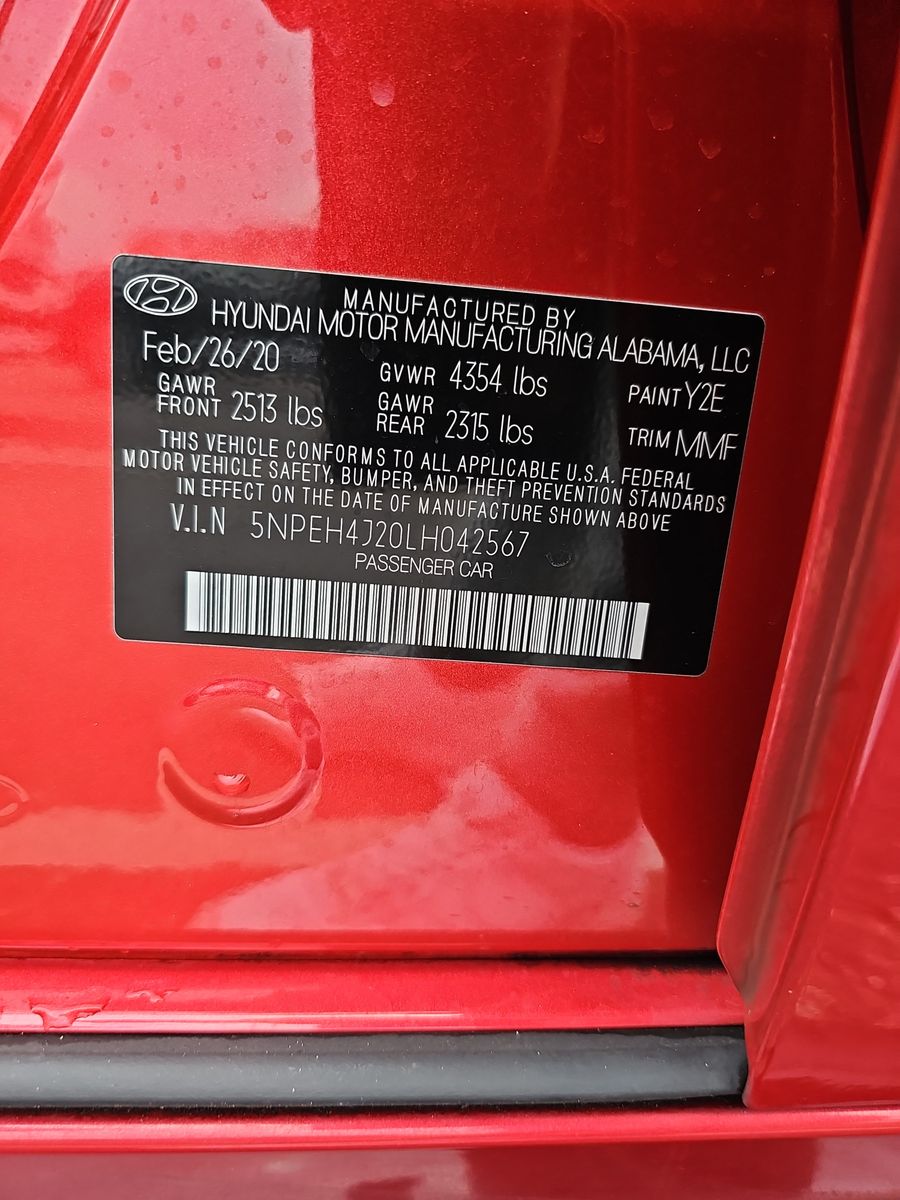 2020 Hyundai Sonata LIMITED FWD