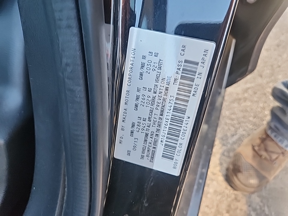 2014 MAZDA MAZDA6 I TOURING FWD