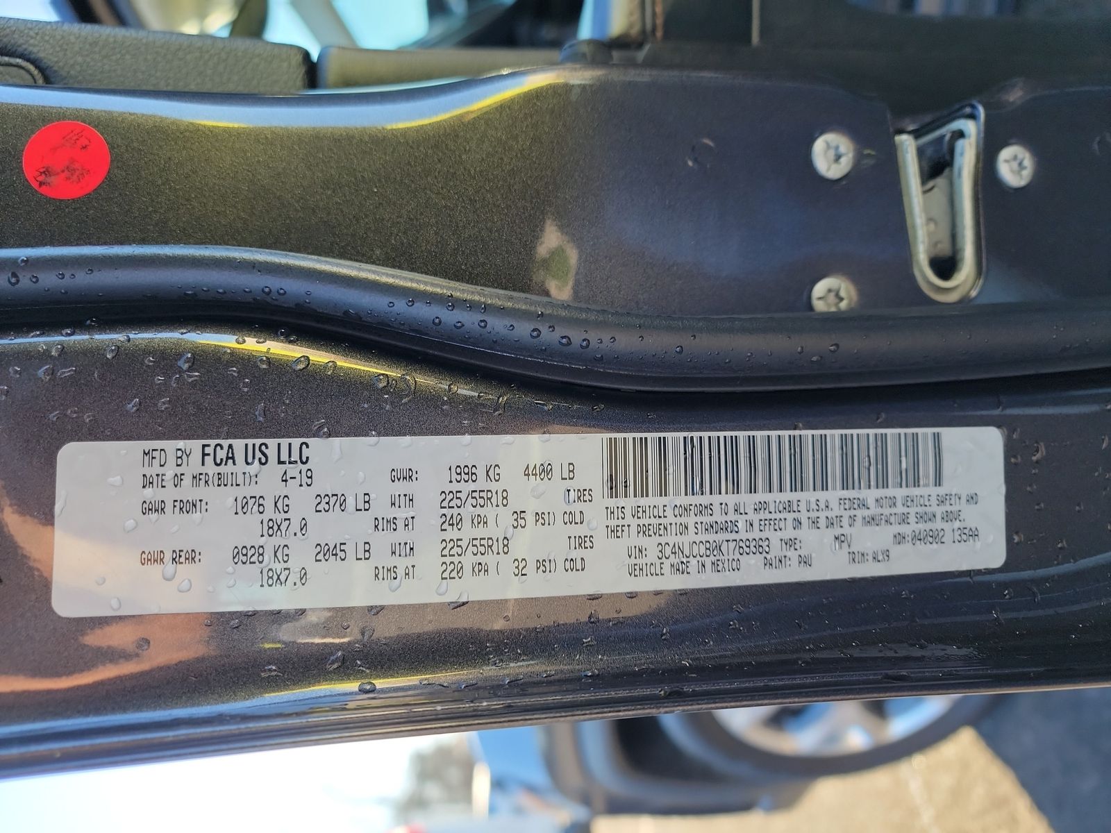 2019 Jeep Compass LIMITED FWD