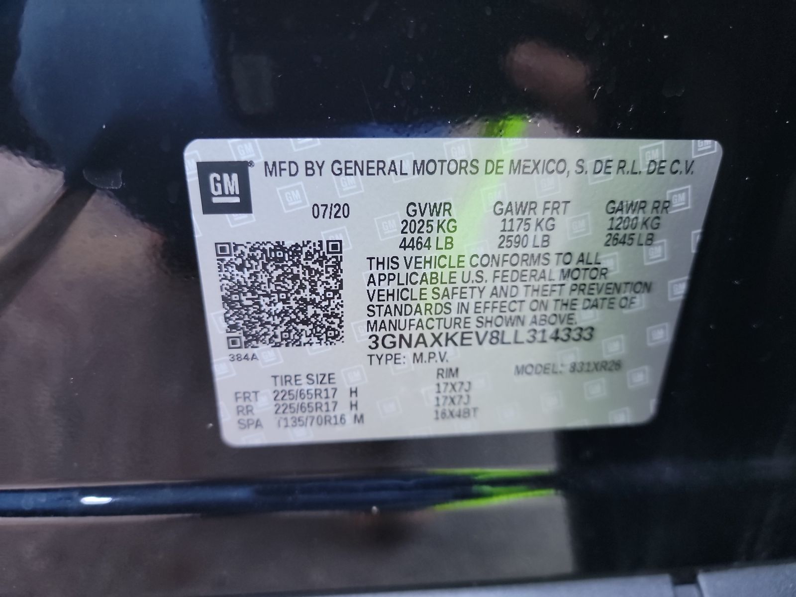 2020 Chevrolet Equinox LT FWD