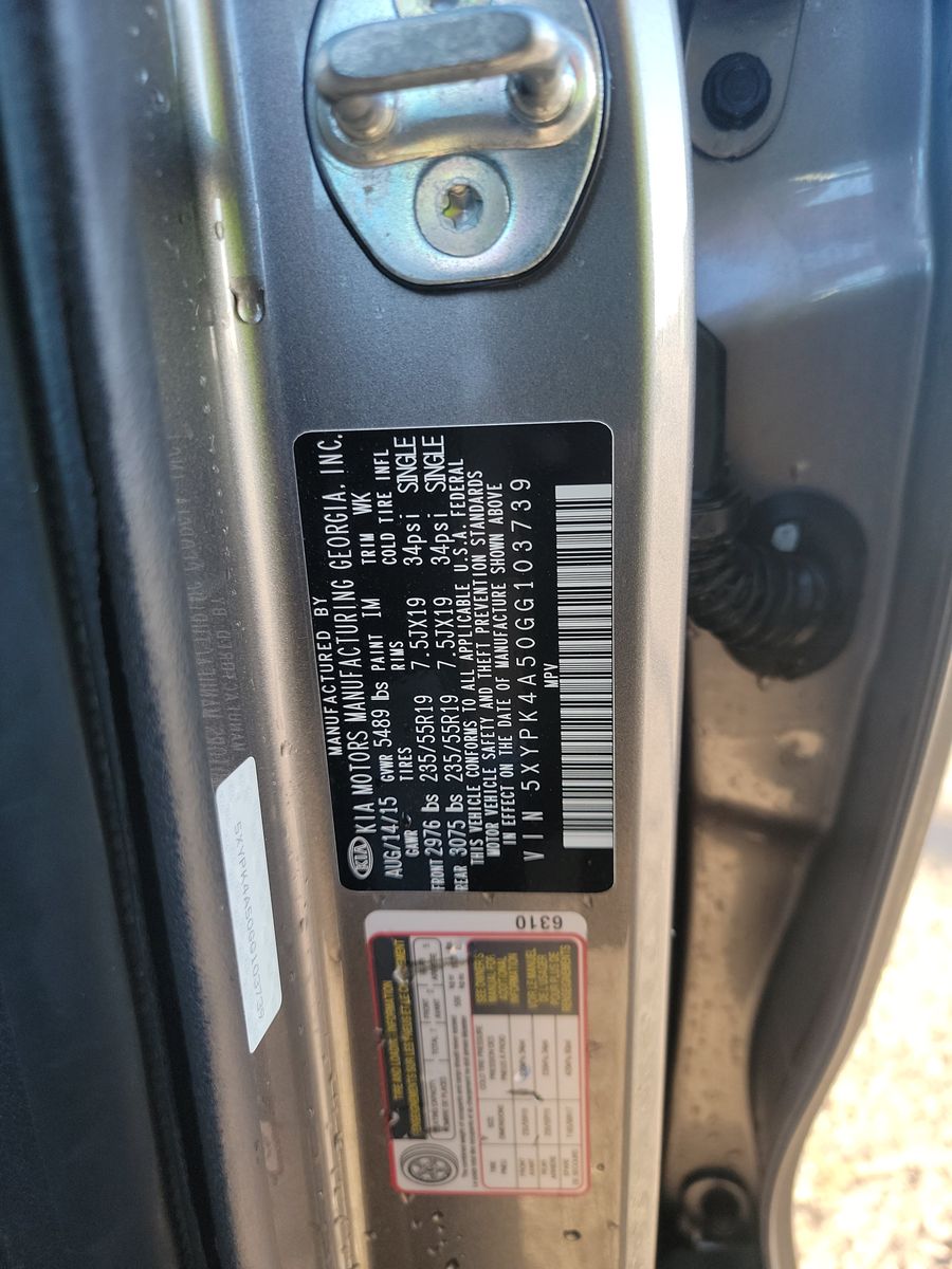 2016 Kia Sorento SX FWD