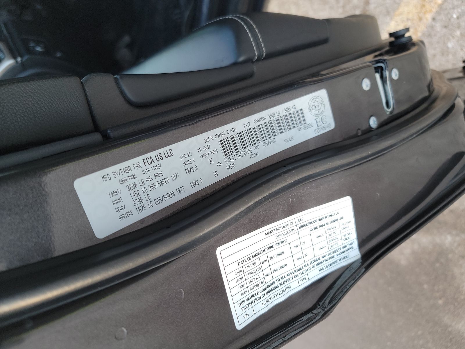 2017 Jeep Grand Cherokee OVERLAND AWD