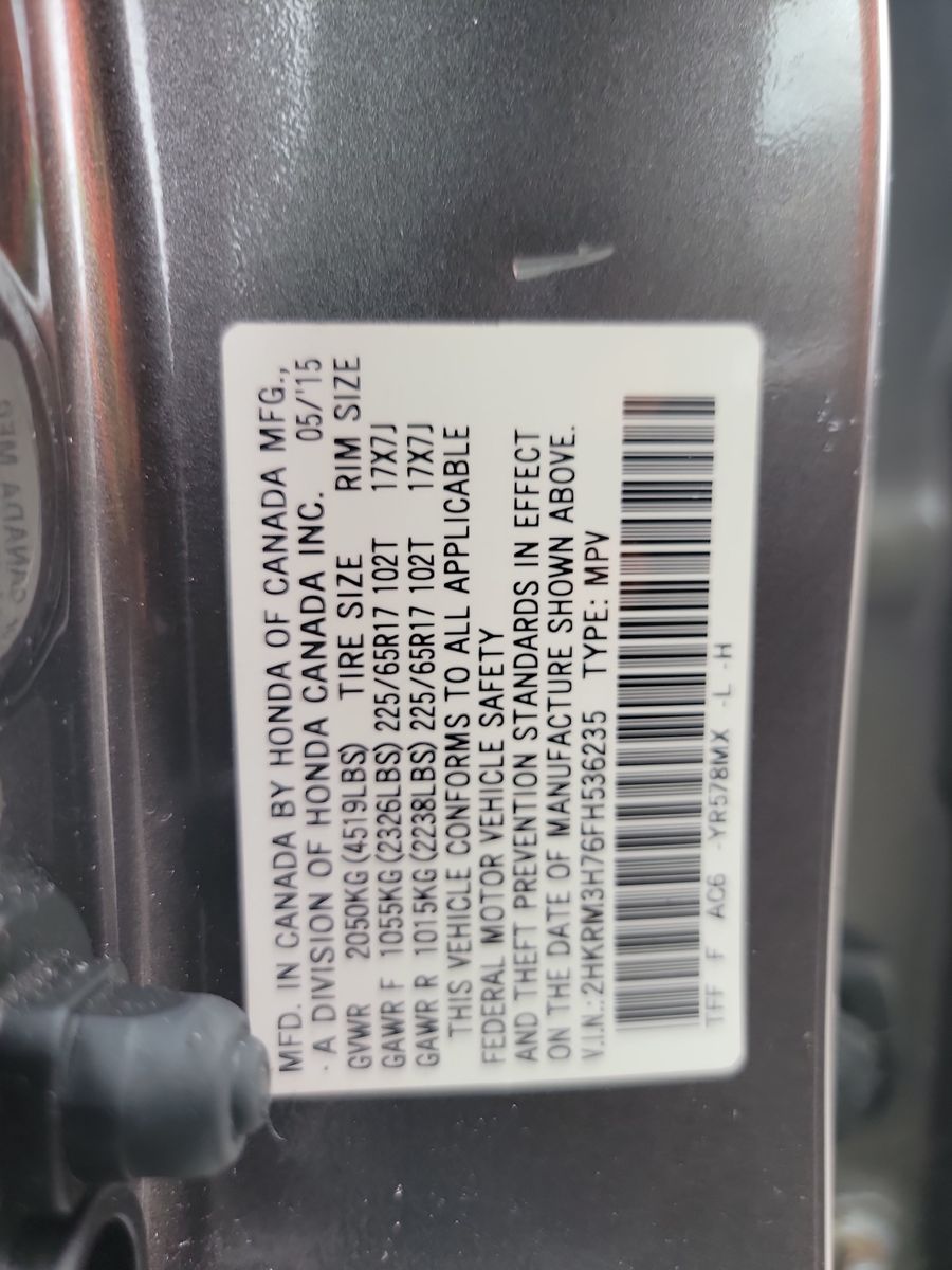 2015 Honda CR-V EX-L FWD