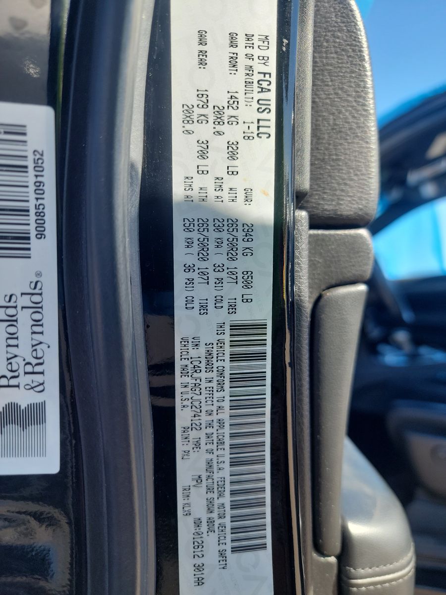 2018 Jeep Grand Cherokee ALTITUDE AWD