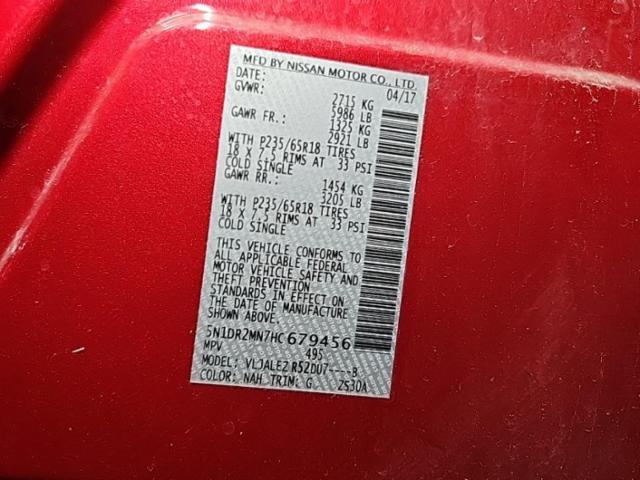 2017 Nissan Pathfinder SV FWD