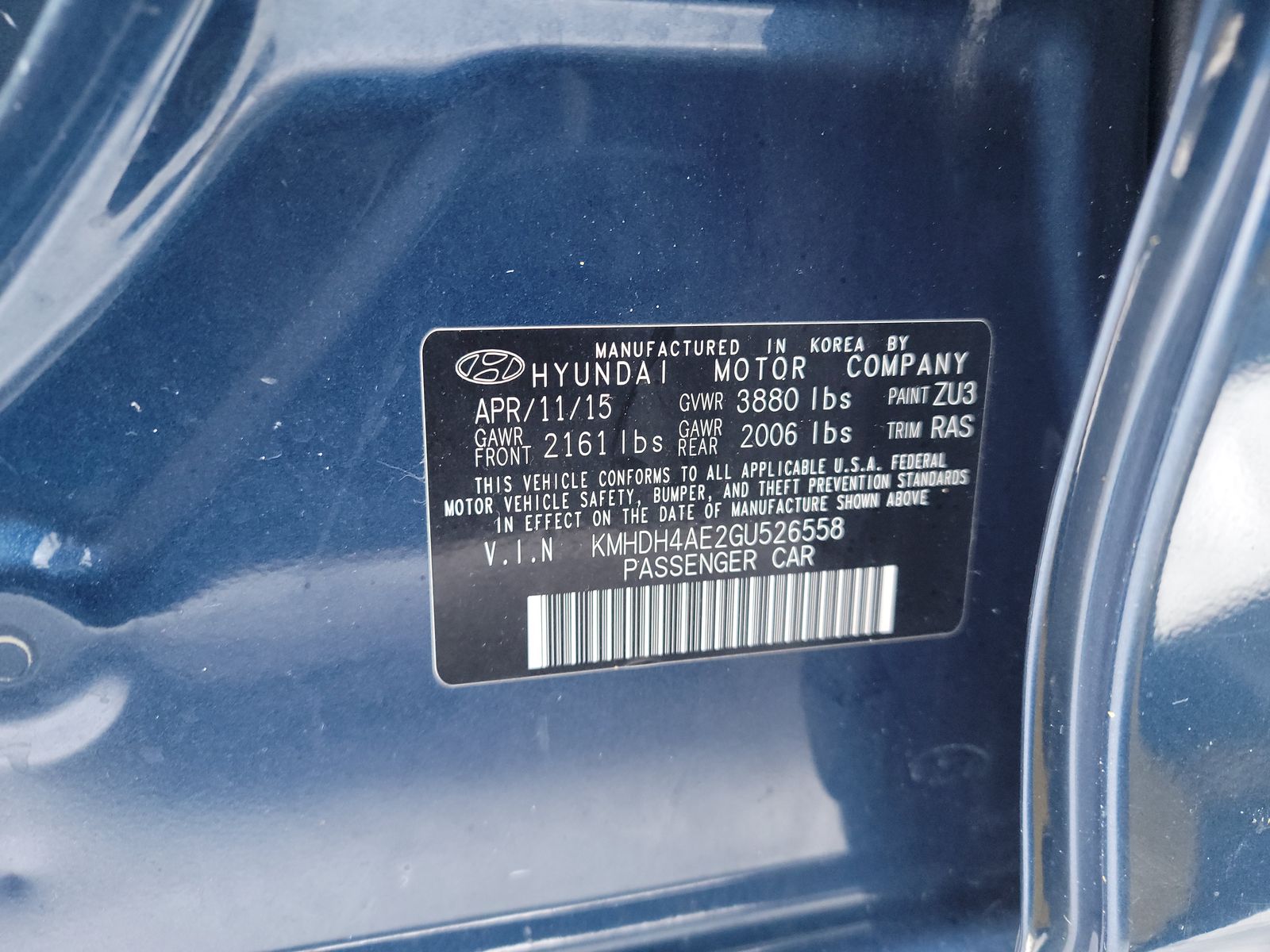 2016 Hyundai Elantra SE FWD