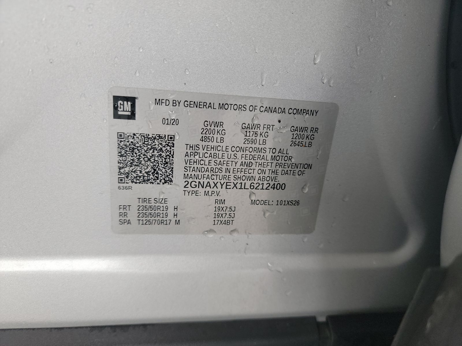 2020 Chevrolet Equinox PREMIER AWD