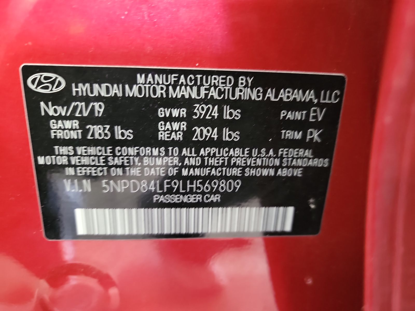 2020 Hyundai Elantra SEL FWD