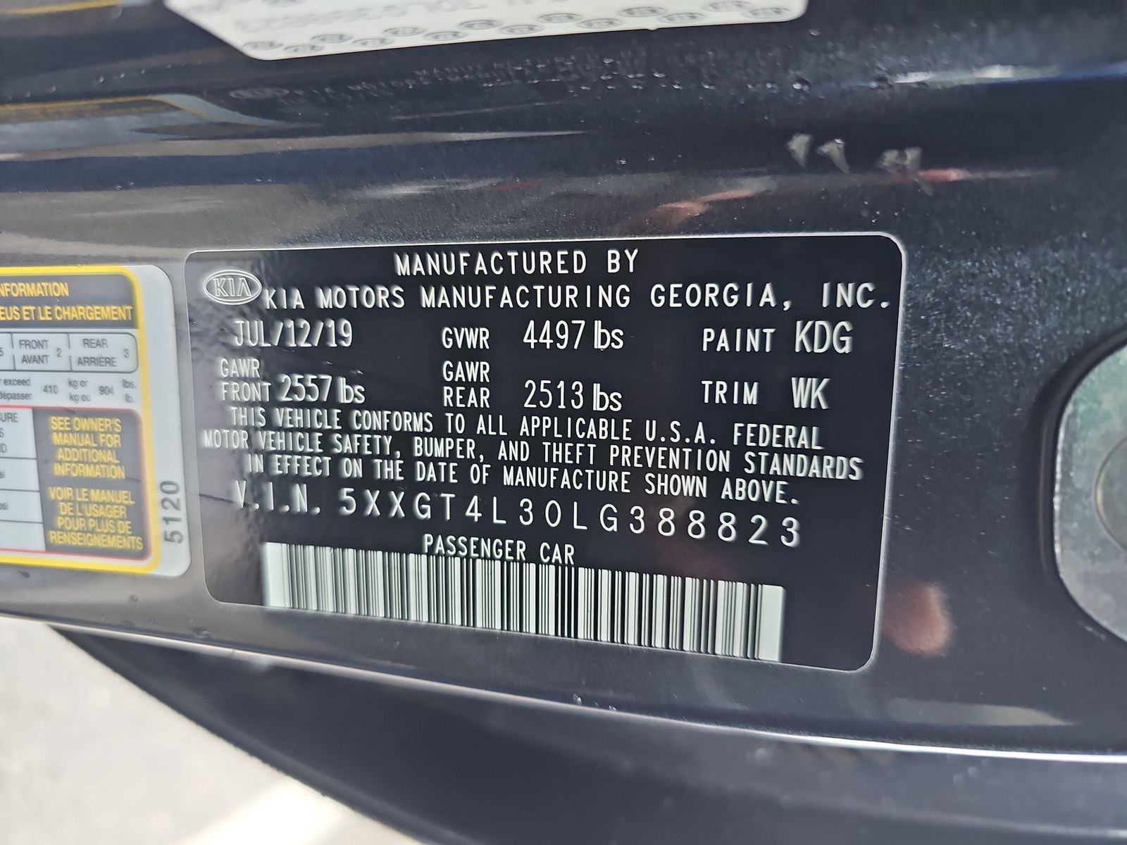 2020 Kia Optima LX FWD