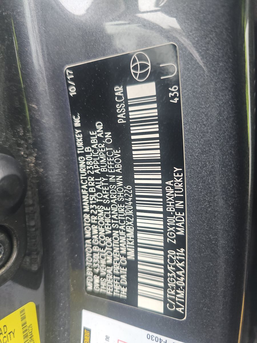 2018 Toyota C-HR XLE PREMIU FWD