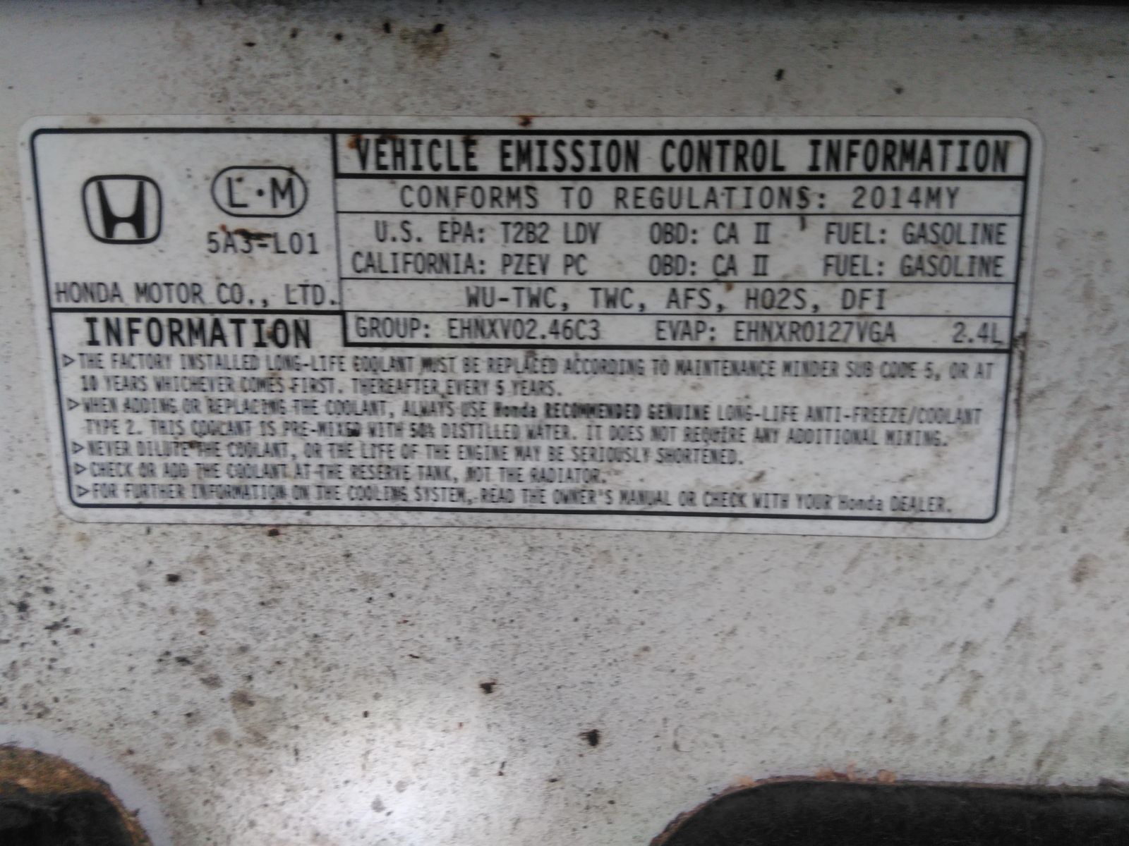 2014 Honda Accord SPORT FWD