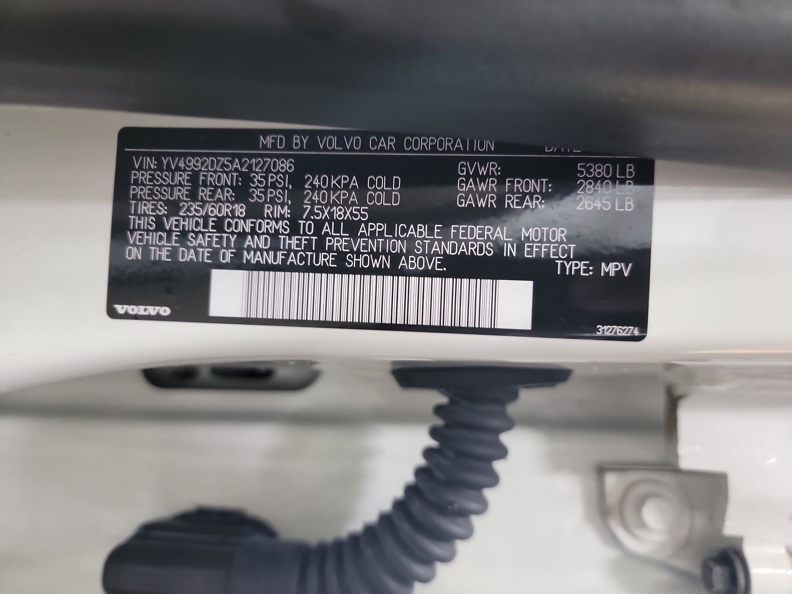 2010 Volvo XC60 3.0T R-DES AWD