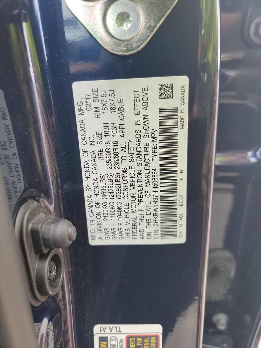 2017 Honda CR-V TOURING FWD