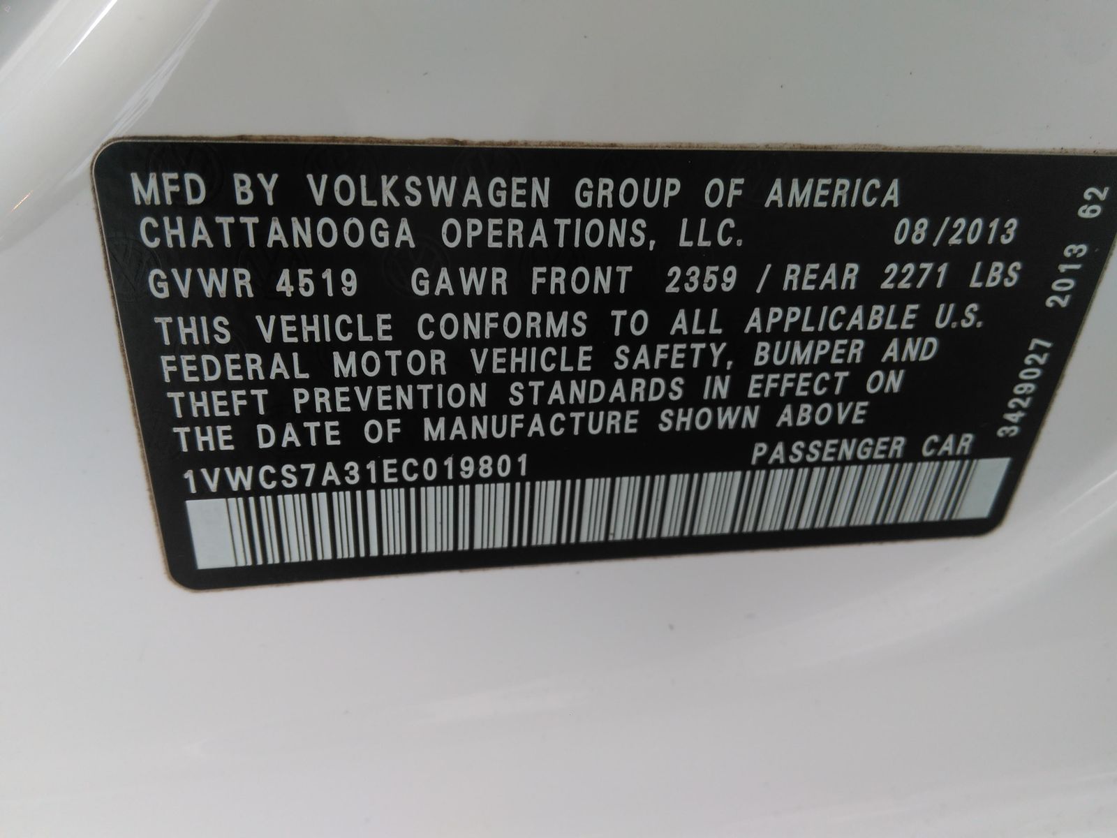 2014 Volkswagen Passat 1.8T SEL Premium FWD