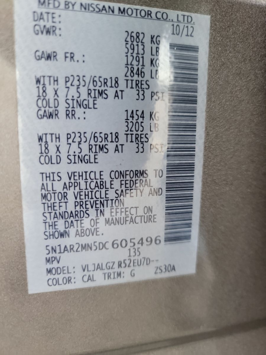 2013 Nissan Pathfinder SL FWD