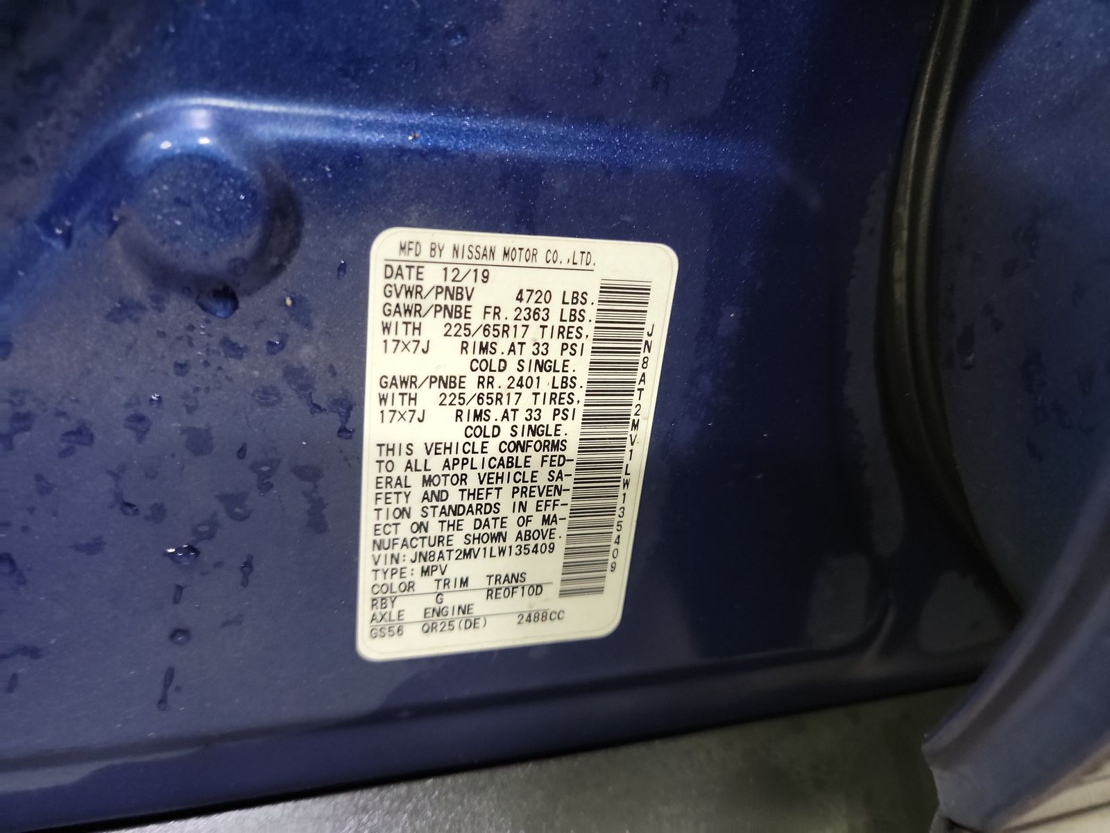 2020 Nissan Rogue SV AWD