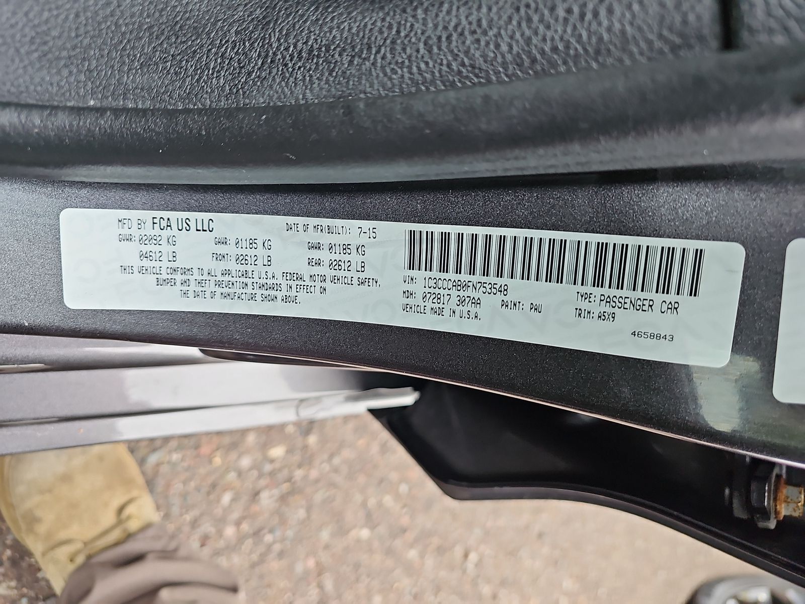 2015 Chrysler 200 Limited FWD