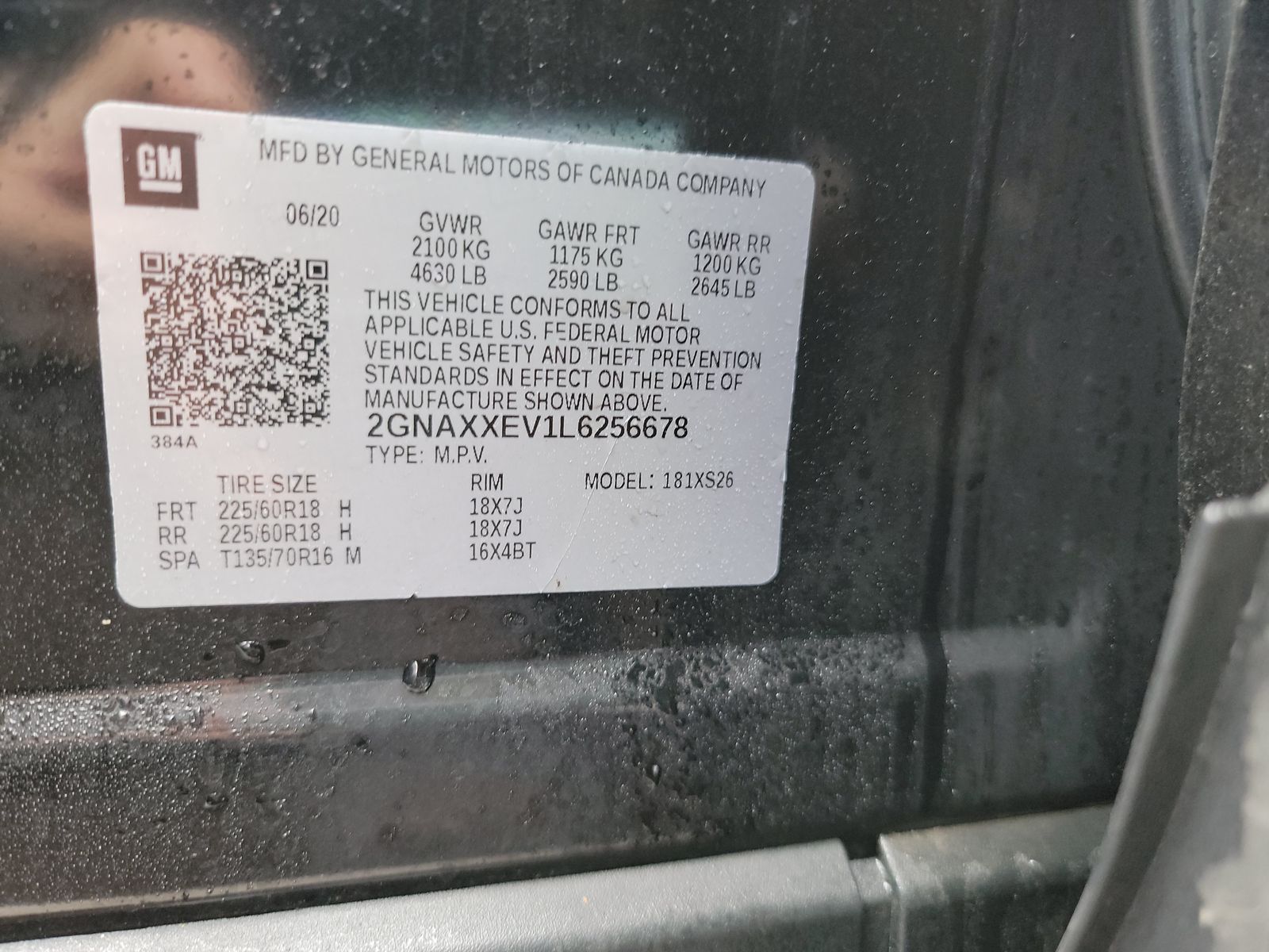 2020 Chevrolet Equinox PREMIER AWD