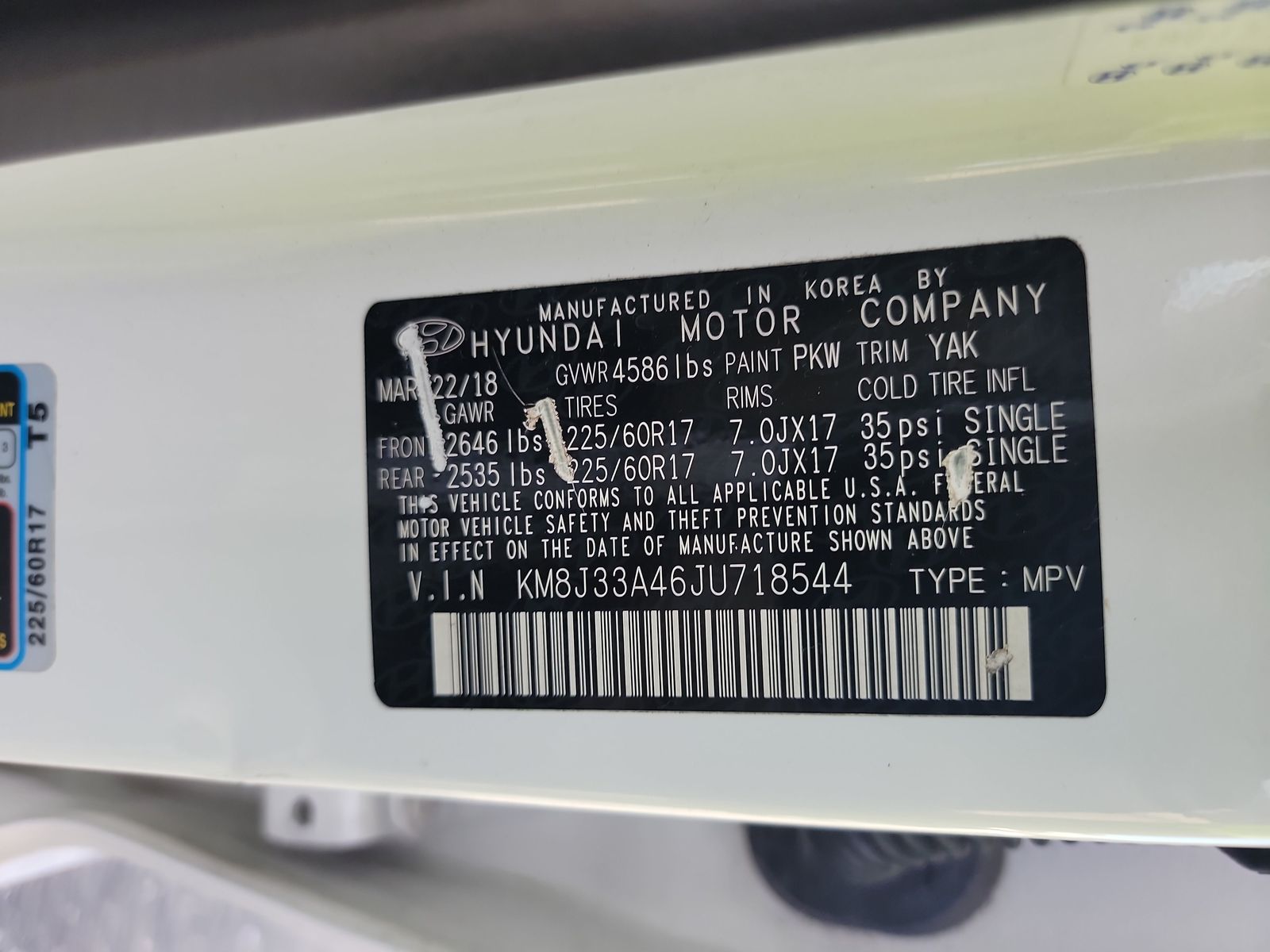 2018 Hyundai Tucson SEL PLUS FWD