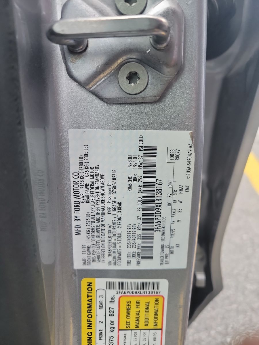 2020 Ford Fusion TITANIUM AWD