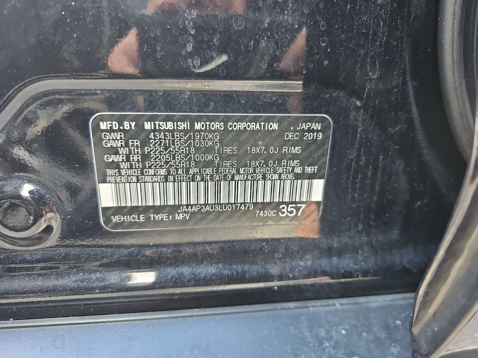2020 Mitsubishi Outlander Sport ES 2.0 FWD