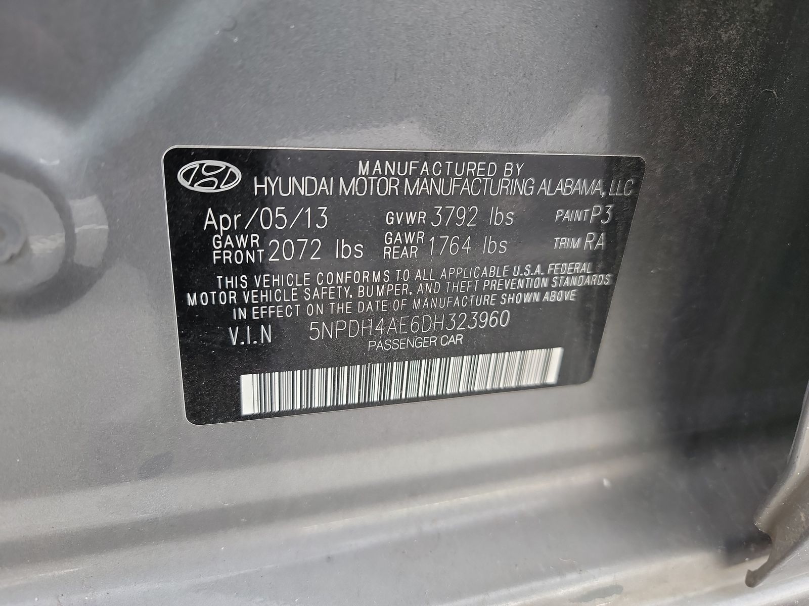 2013 Hyundai Elantra GLS FWD