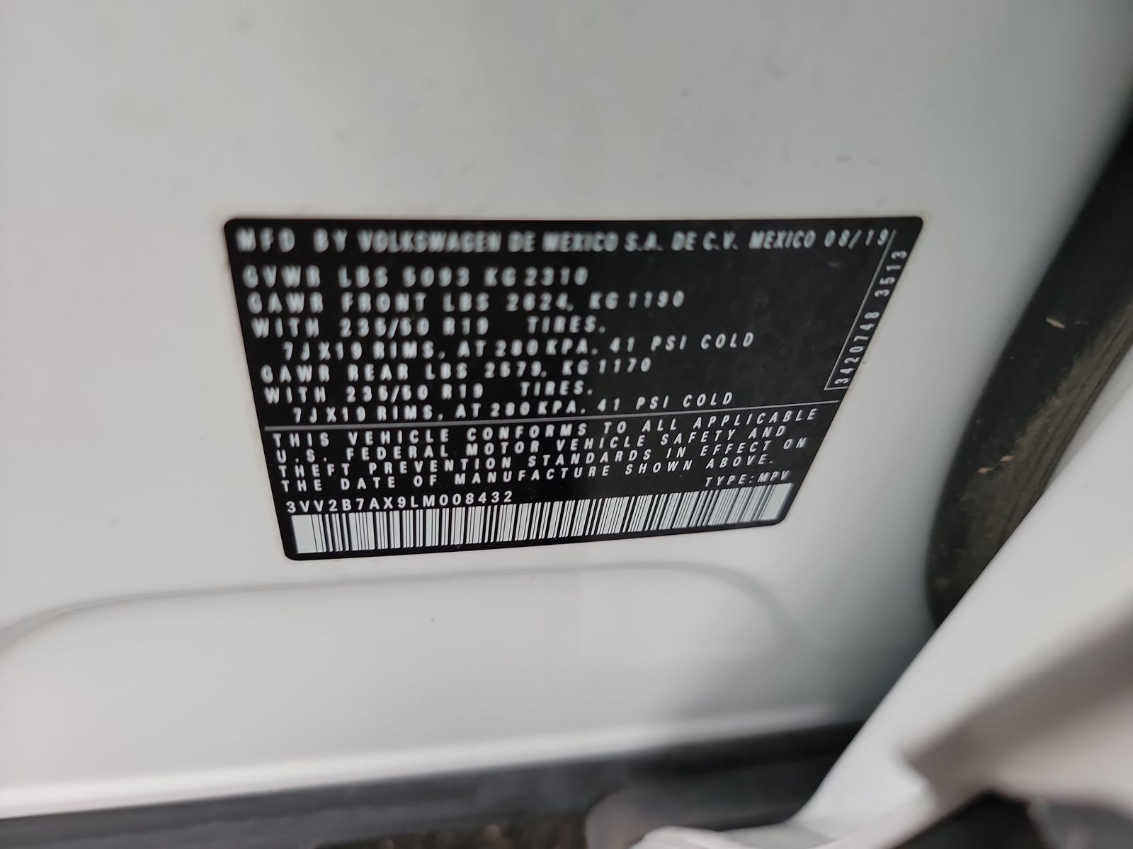 2020 Volkswagen Tiguan SEL AWD