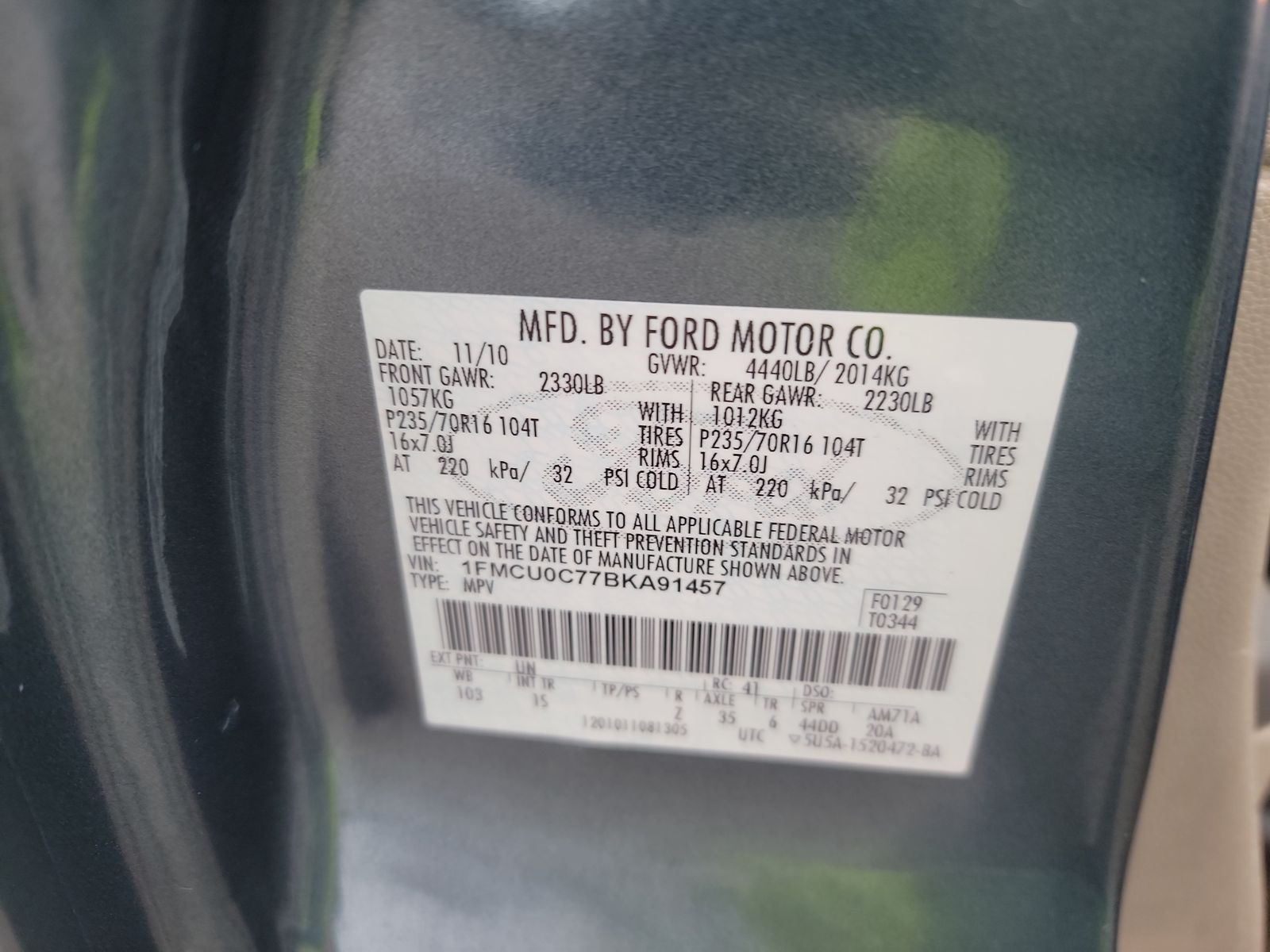 2011 Ford Escape XLS FWD