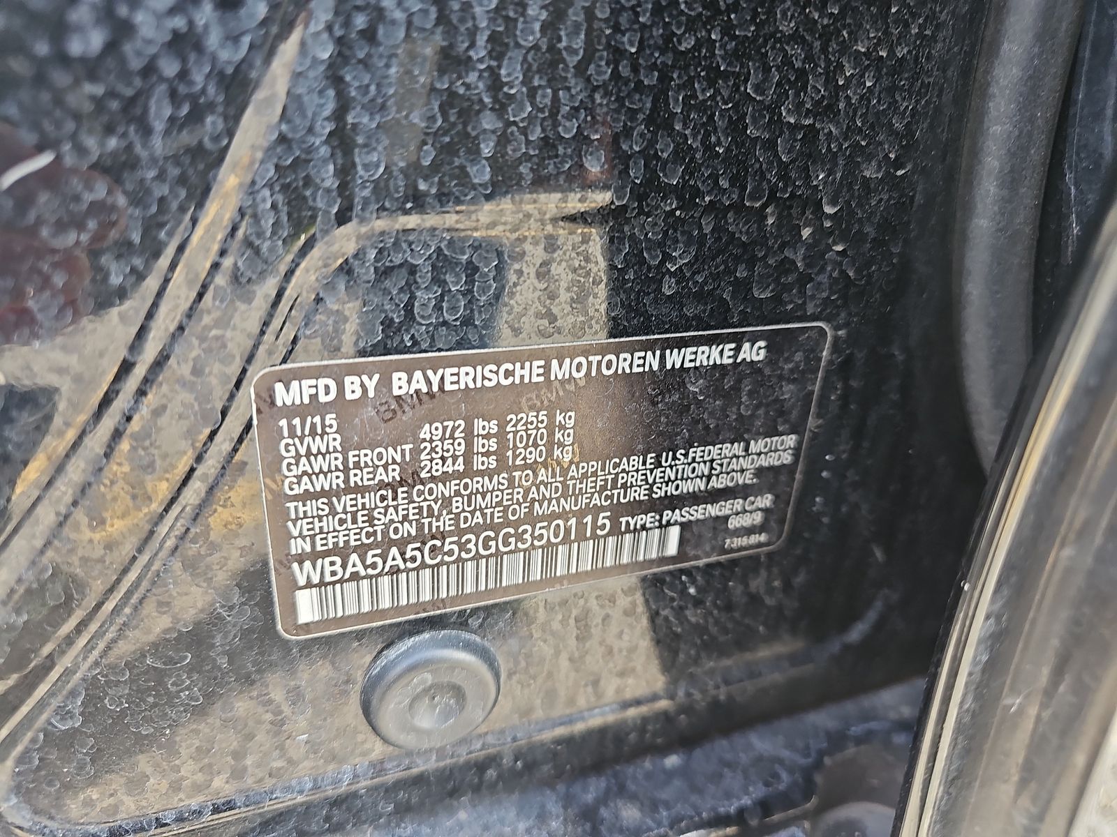2016 BMW 5 Series 528I RWD