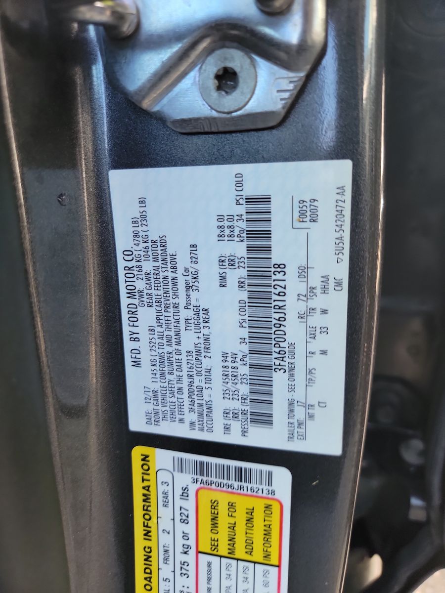 2018 Ford Fusion TITANIUM AWD