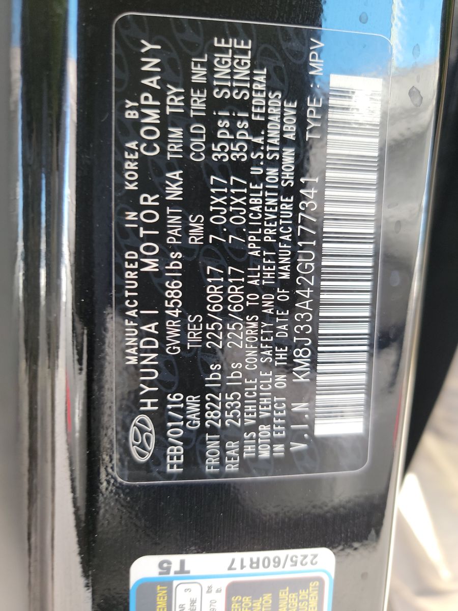 2016 Hyundai Tucson SE FWD