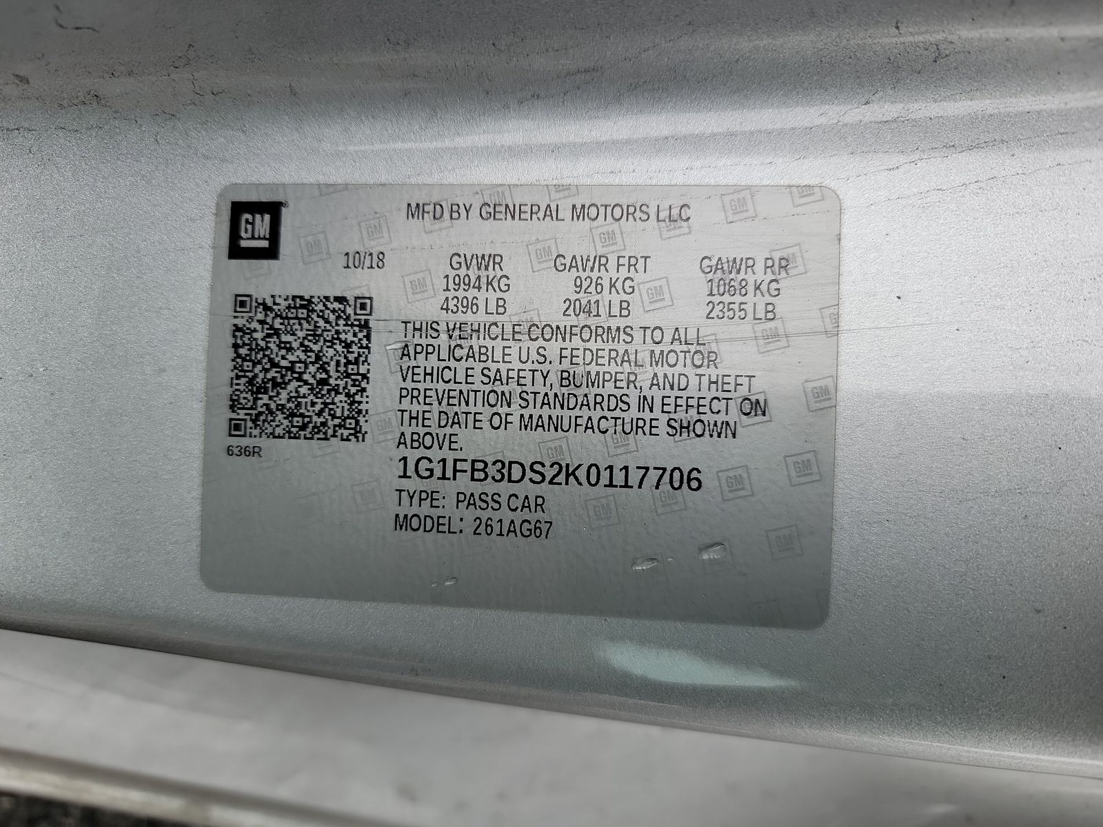 2019 Chevrolet Camaro 1LT RWD
