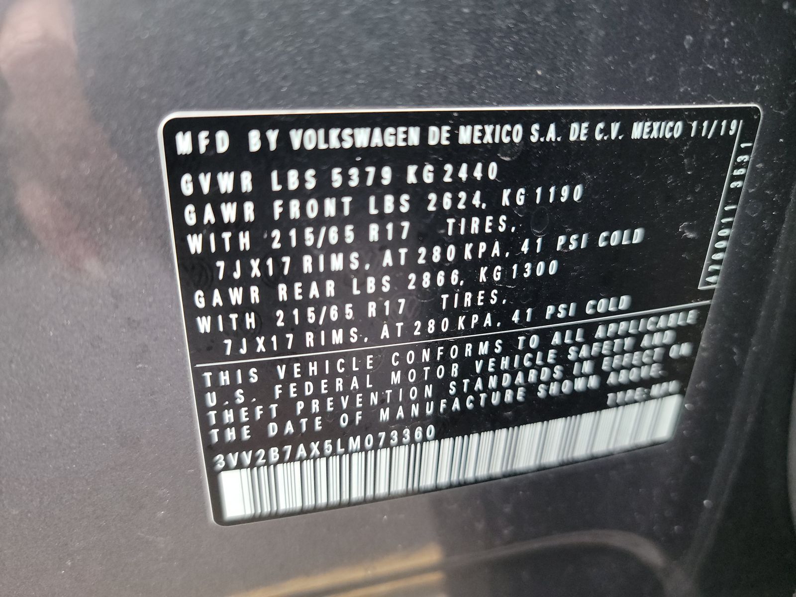 2020 Volkswagen Tiguan SE AWD