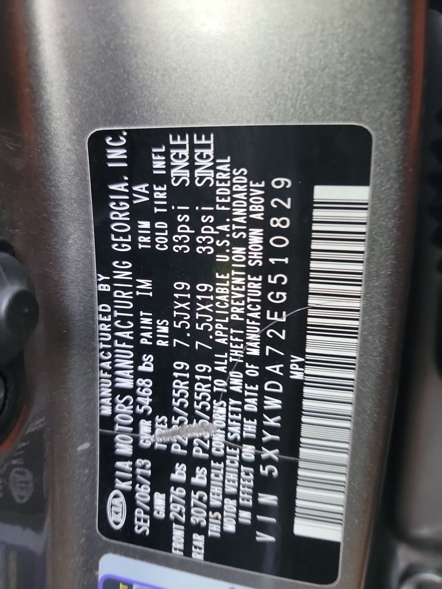 2014 Kia Sorento SX LIMITED AWD